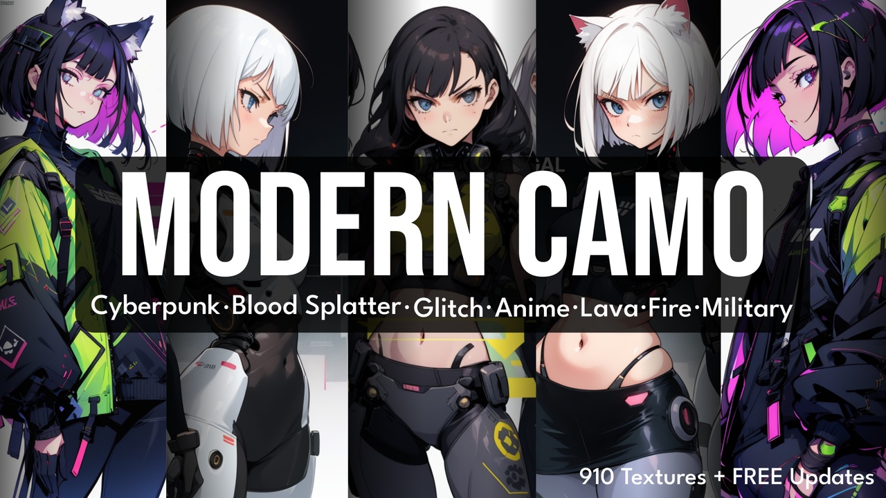 Media 1 for listing Modern Weapon Camouflage Pack
