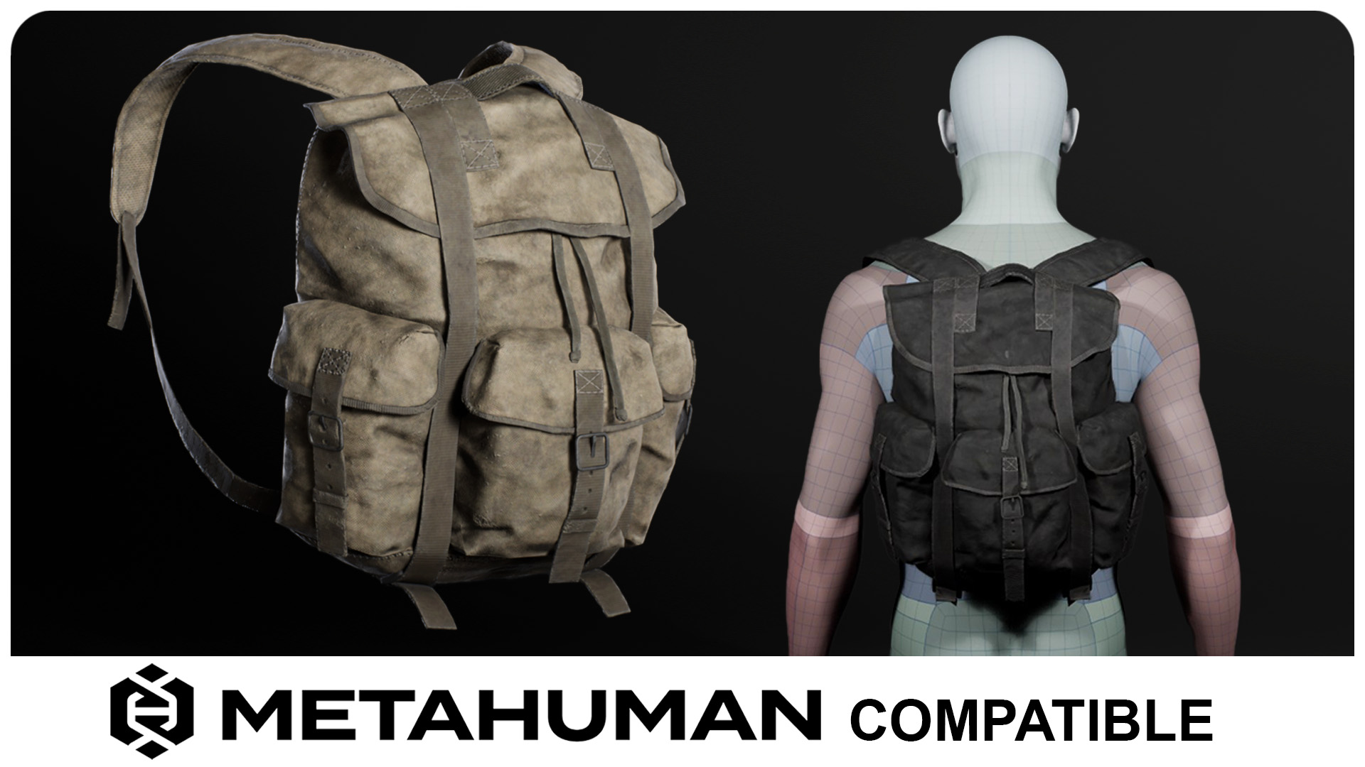 Backpack Retro - Metahuman | Fab