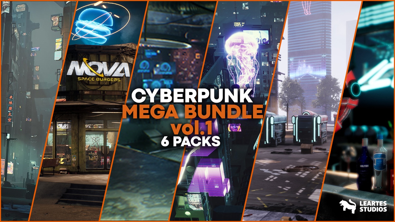 Media 1 for listing Cyberpunk Mega Bundle Vol.1 ( Cyberpunk Mega Bundle Cyberpunk Mega Scifi 3d )