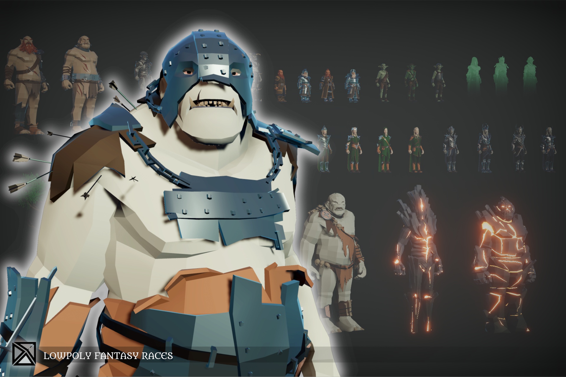 Media 1 for listing Low Poly Lite Bundle - LOWPOLY MEDIEVAL FANTASY SERIES