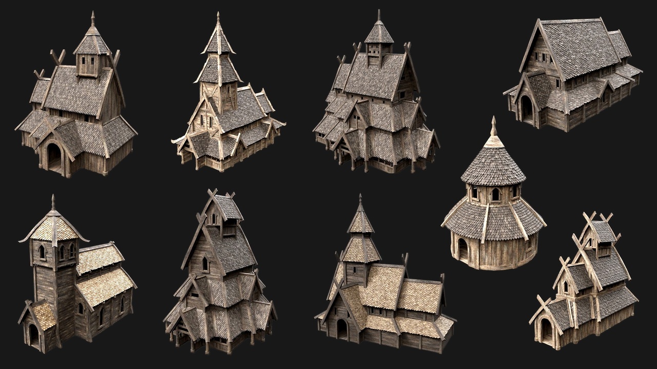 Media 1 for listing Viking Wooden Medieval Churches
