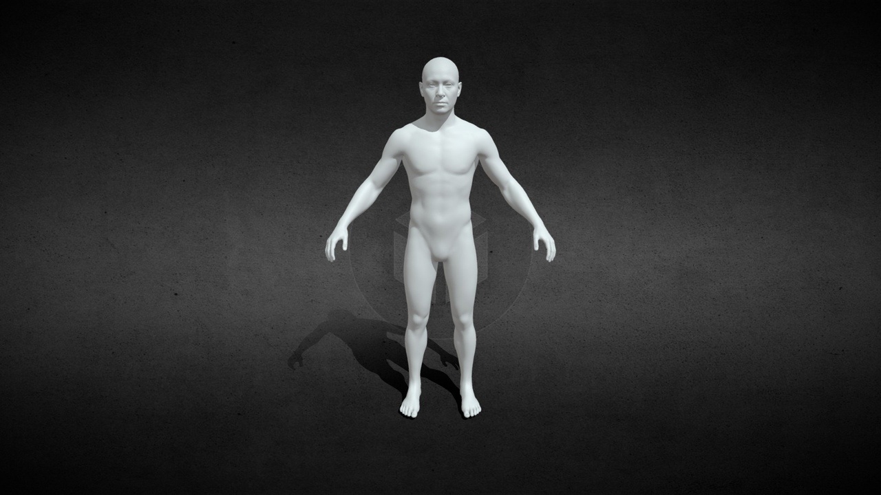 Media 1 for listing Male Base Mesh - Rigged metahuman UE5