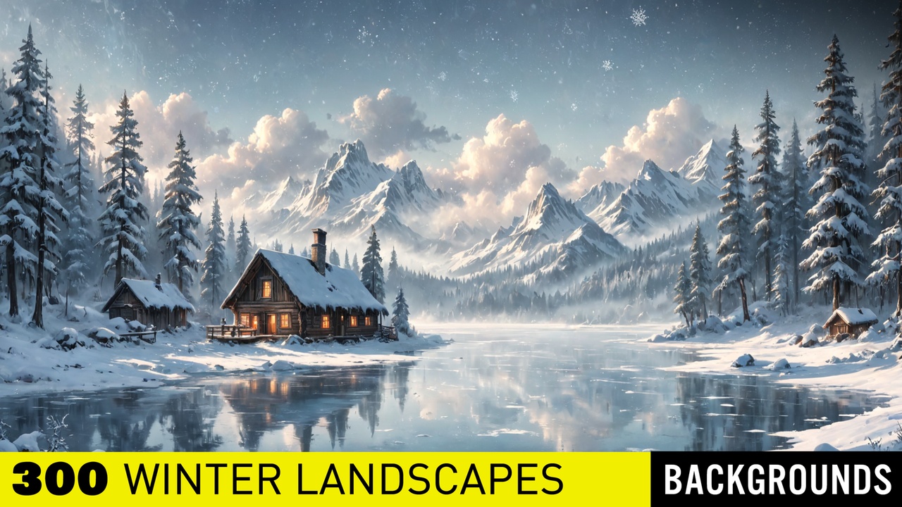 Media 1 for listing 300 Winter Landscapes | Epic Worlds Collections
