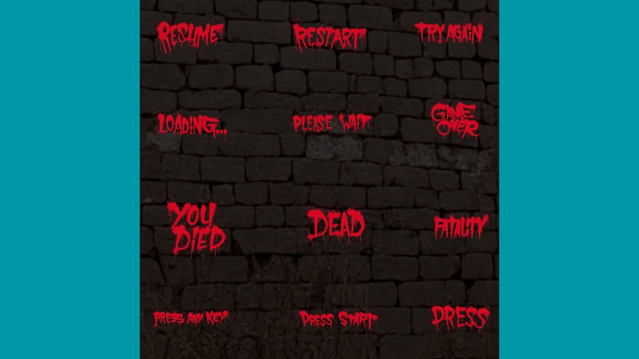 Media 1 for listing Horror GUI/UI set -03