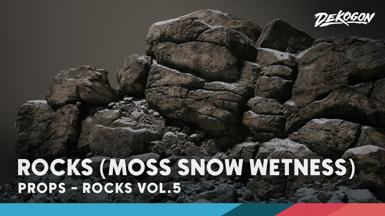 Media 1 for listing Rocks VOL.5 - Snow, Wetness, Moss (Nanite)