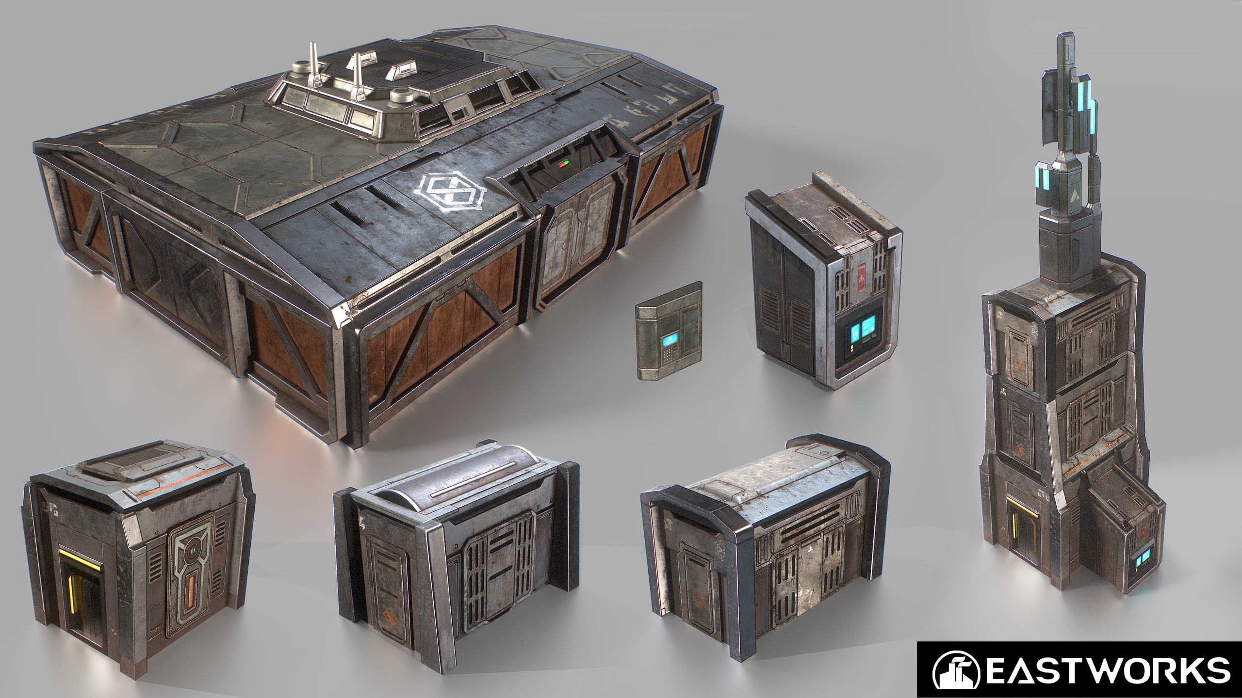 Media 1 for listing Modular Sci-Fi RTS Buildings Pack 01