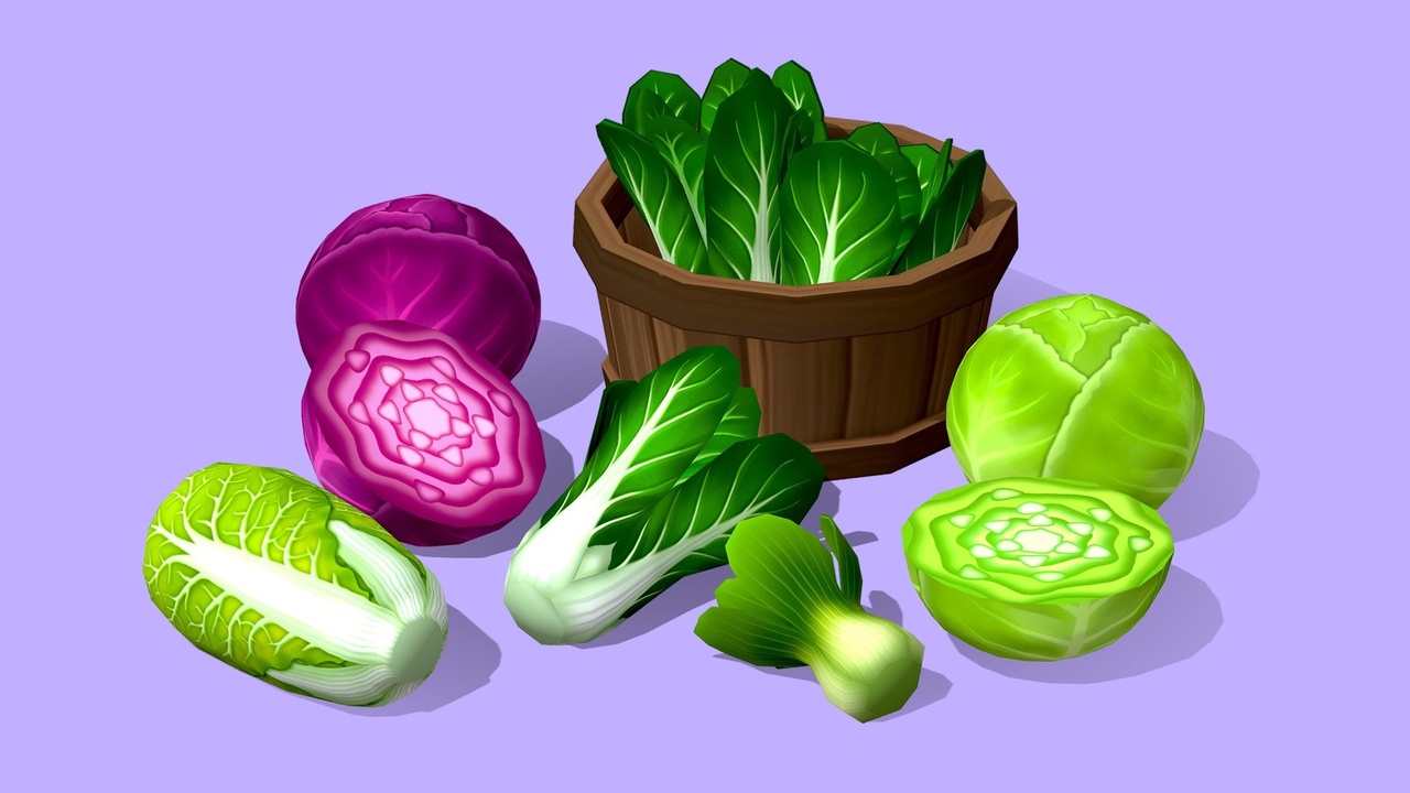 Cartoon Cabbages 제품 등록을 위한 미디어 1개