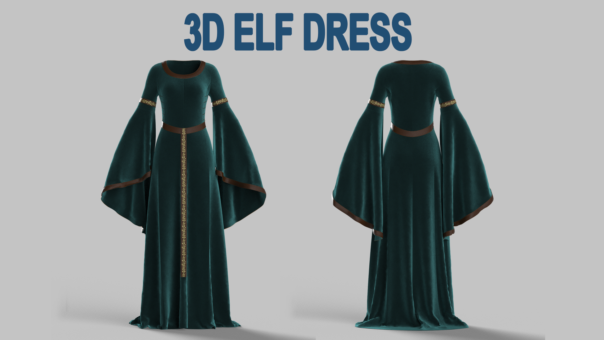 Modern Elf Robe 3D Elf Dress | Fab