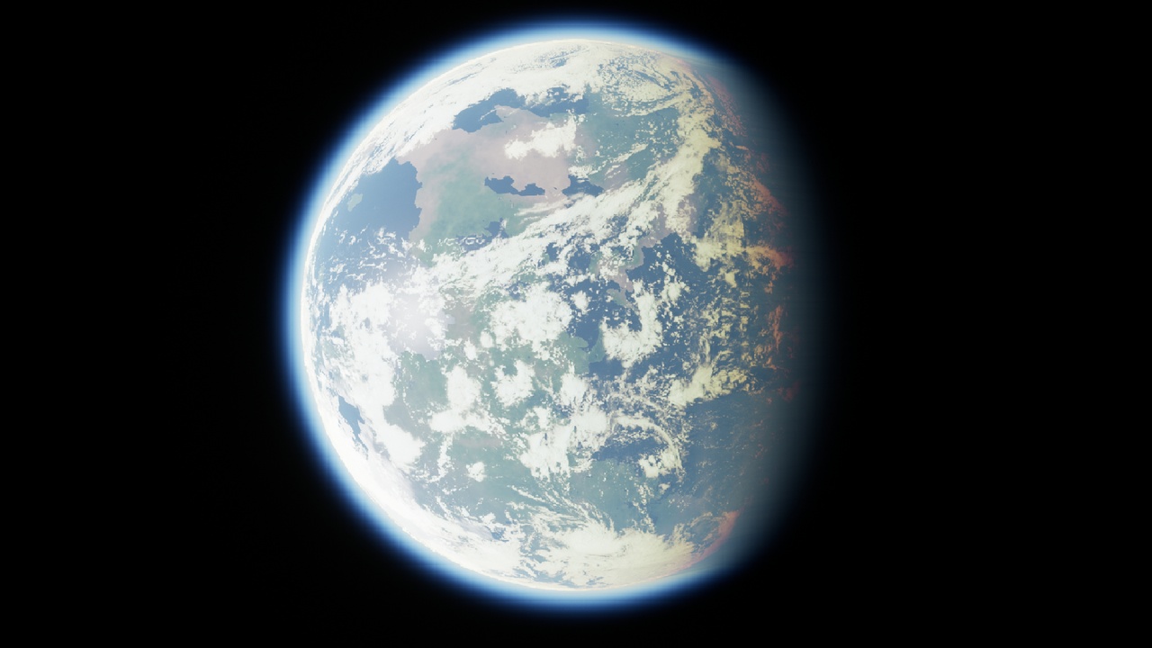 Media 1 for listing Volume Render Space - planetary atmosphere and volume drawing