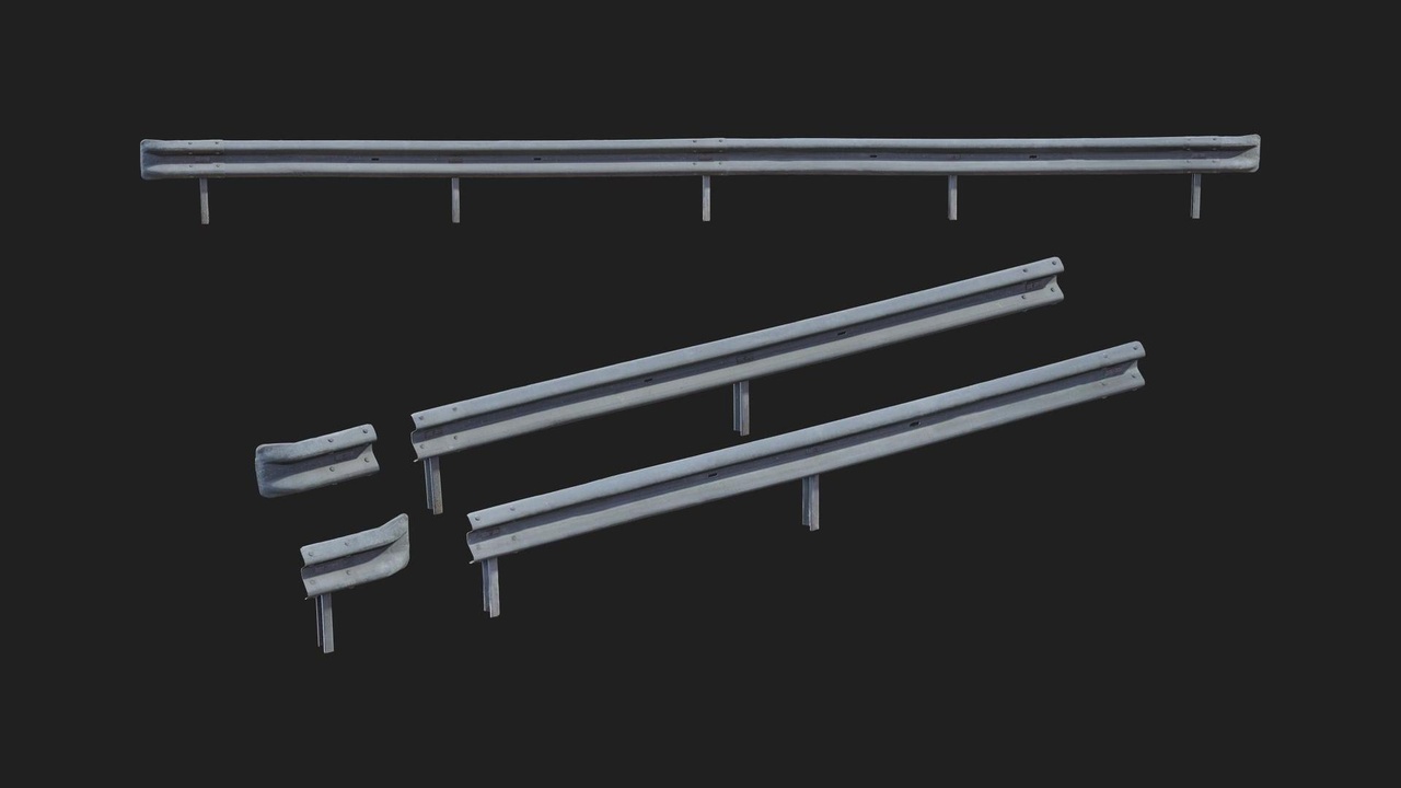 الوسائط 1 للقائمة Modular Metal Guardrail Kit