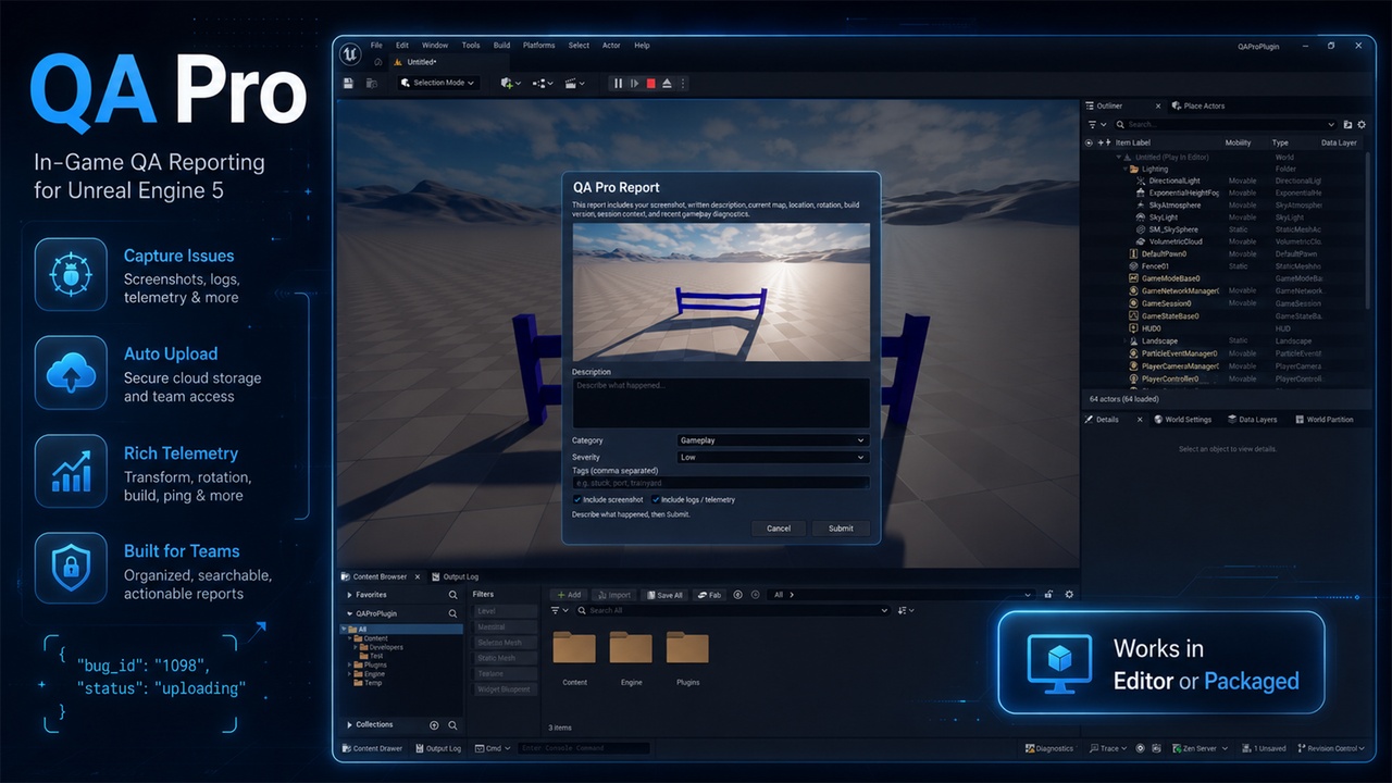 QA Pro - Bug Report Tool | Fab