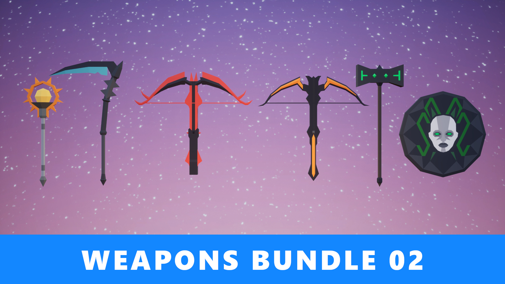 Low Poly - Weapons Bundle 02 | Fab
