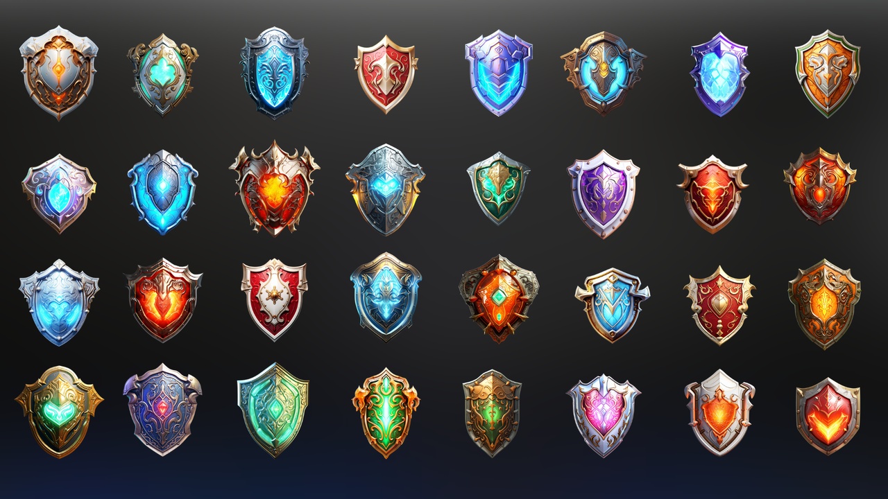 Media 1 for listing Fantasy Shields - Icon Pack