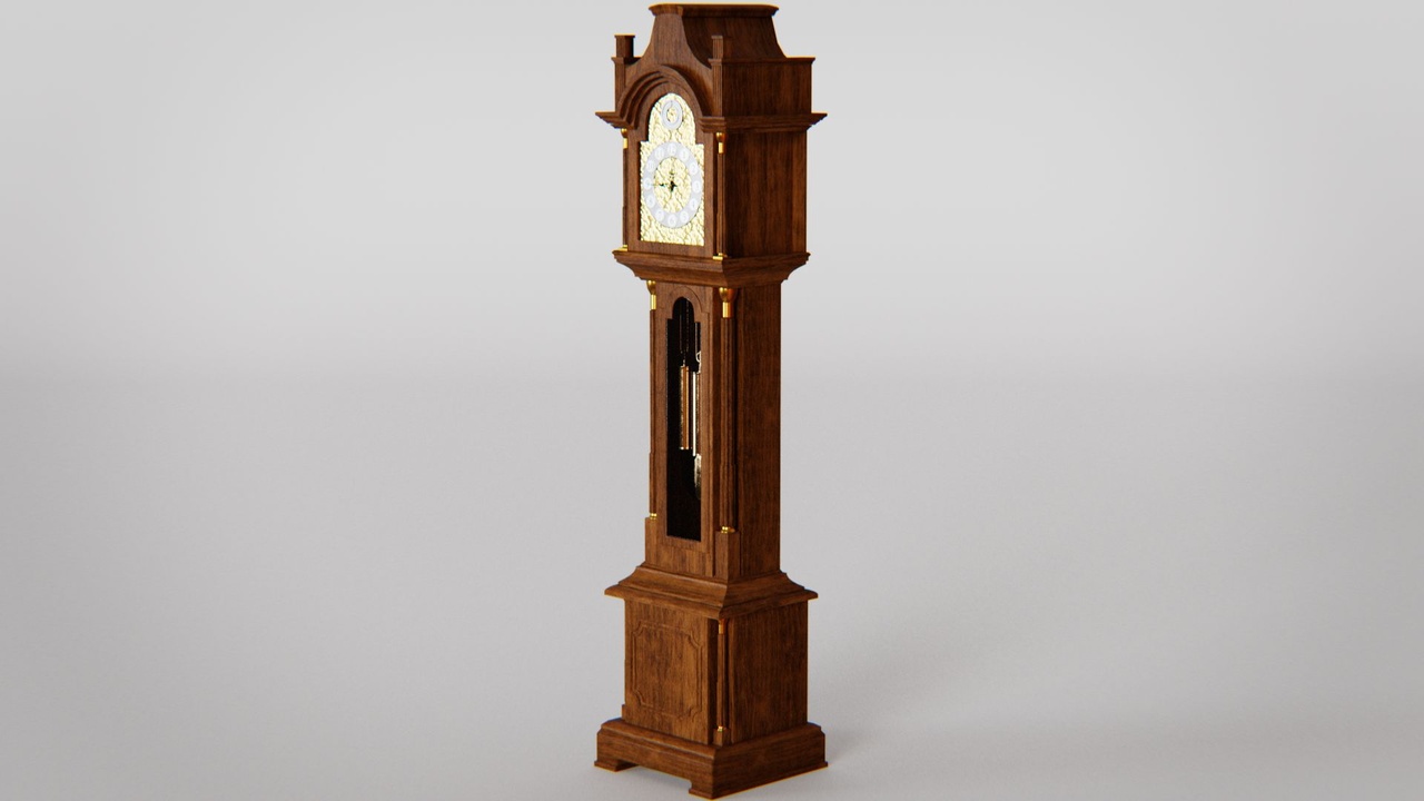 Media 1 for listing Grandfather Clock 3d Model