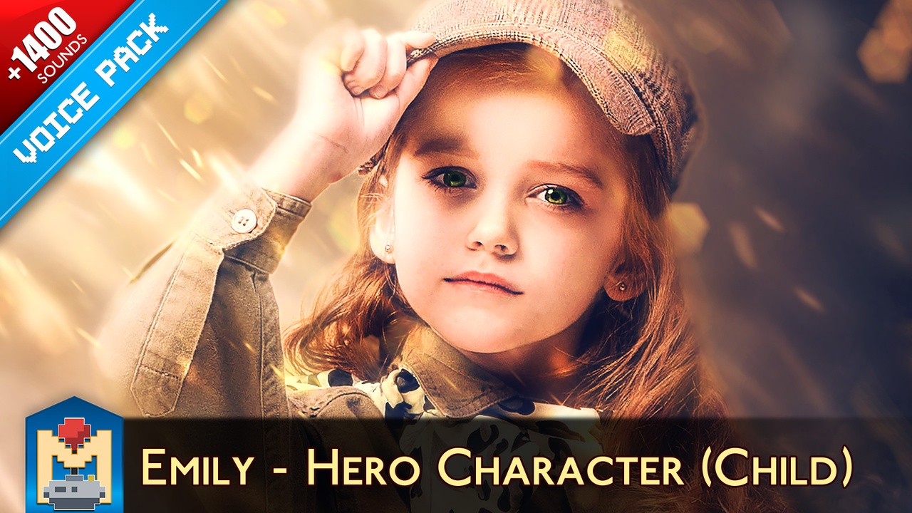 Media 1 for listing Emily - Child Hero Character Voice Pack