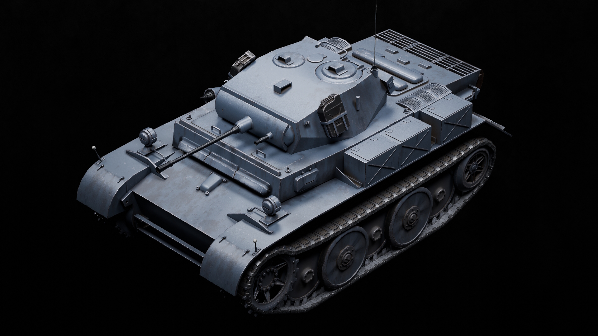 Panzer 2 Luchs WW2 German Tank Rigged | Fab