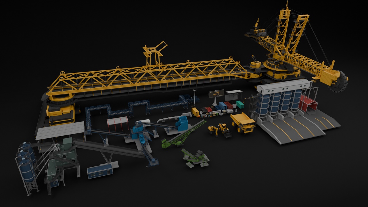 Media 1 for listing Lowpoly Mining & Quarry Pack