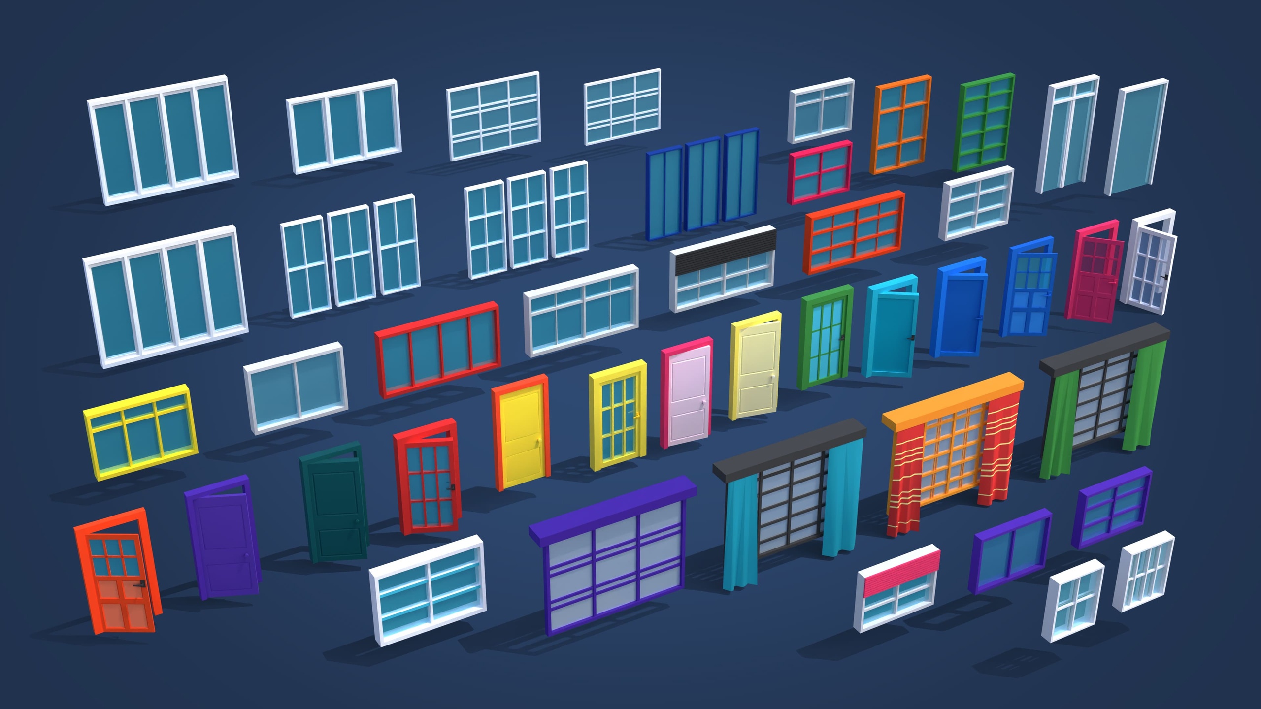 Furniture Bright - Low Poly 3D Models Pack 제품 등록을 위한 미디어 1개