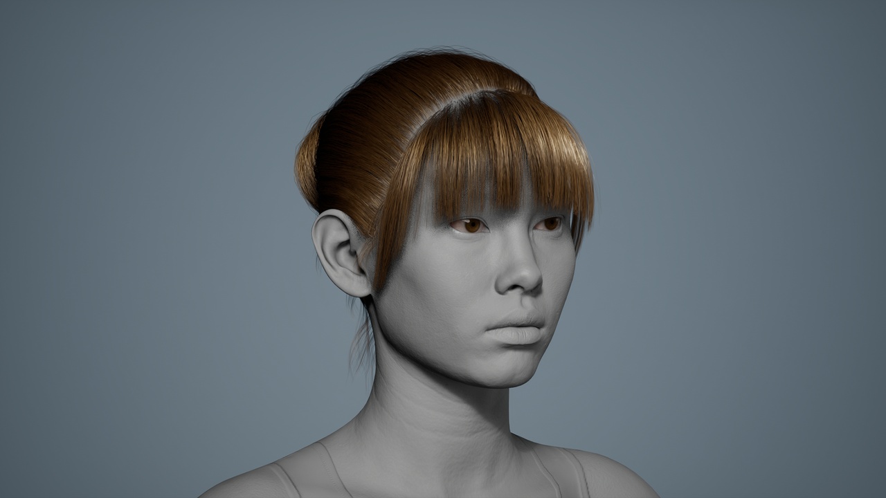 Medium 1 für Eintrag Updo Bun 02 - MetaHuman Hair Groom