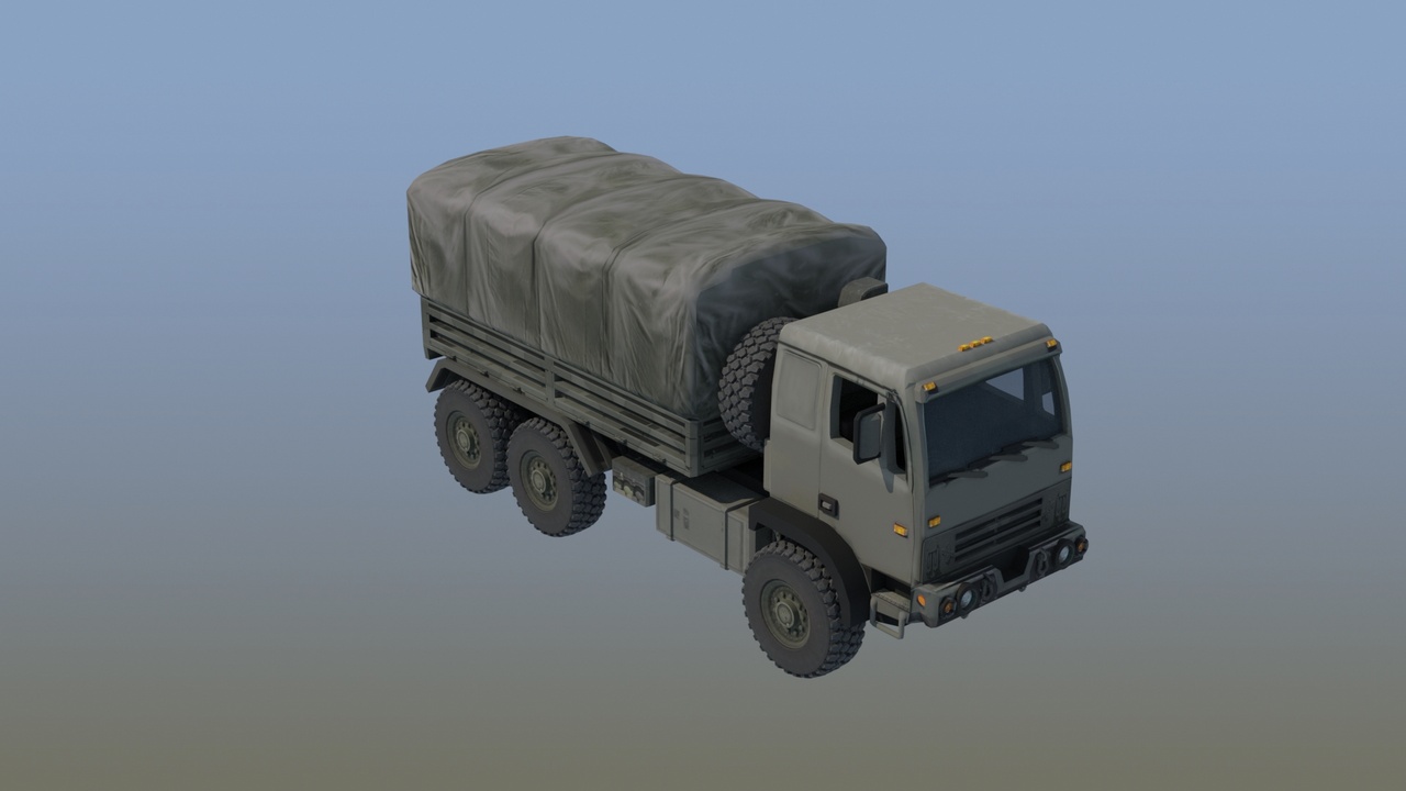 Media 1 for listing M1083 Medium Tactical Vehicle 6x6 Military Truck Game Ready 3D Asset