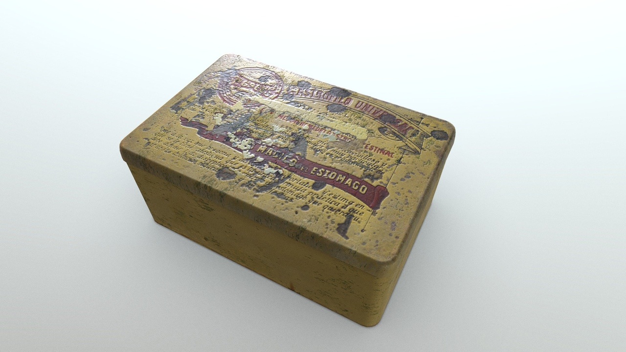 Media 1 for listing Metallic old box