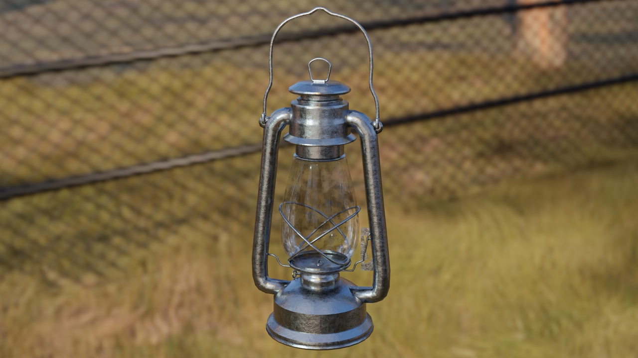 Media 1 for listing Galvanized Steel Kerosene Lantern (Game Ready)