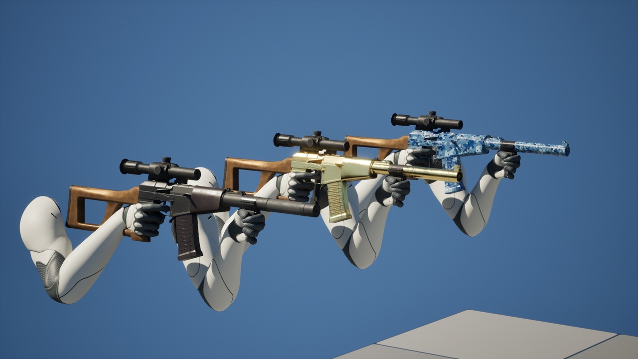 Media 1 for listing VSS & VAL Tactical Duo – Skinned & Animated for FPS Game Integration