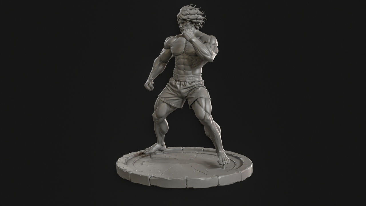 Media 1 for listing Muscular Fighter 3D Print Ready