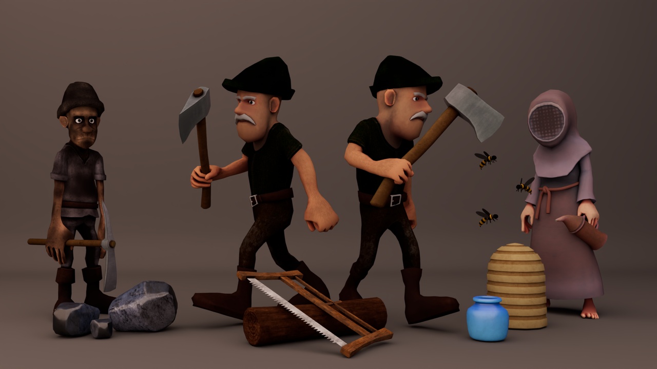 Media 1 for listing dReal Woodcutter Fantasy Character Pack