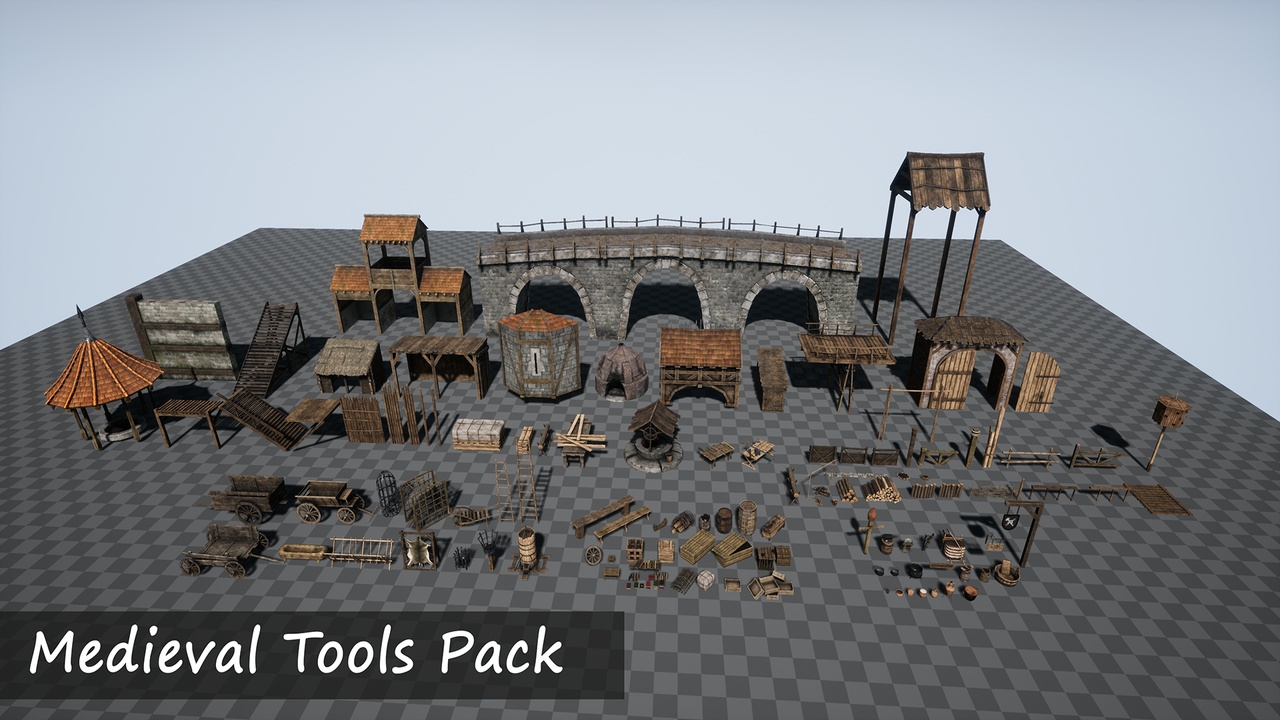 Media 1 for listing Medieval Tools Pack