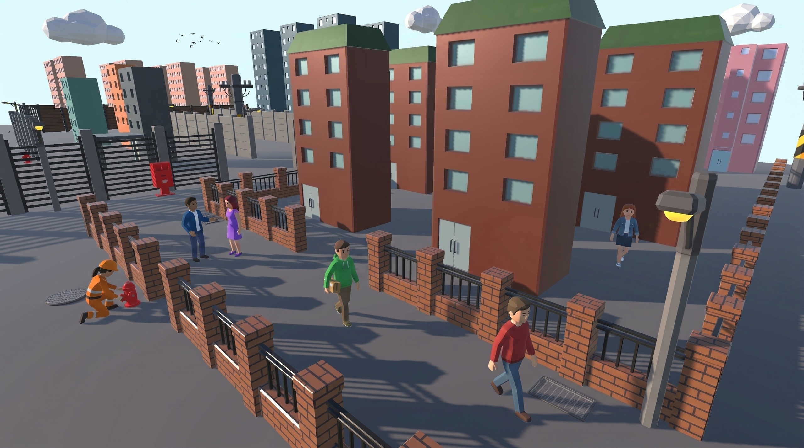 MAR - Low Poly Stylized Fence Pack | Fab