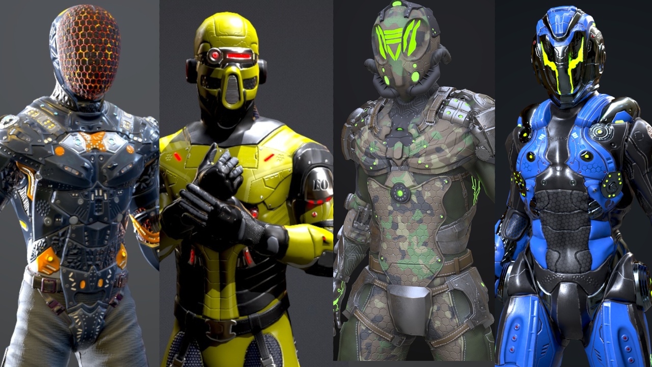 Media 1 for listing Sci-fi characters pack
