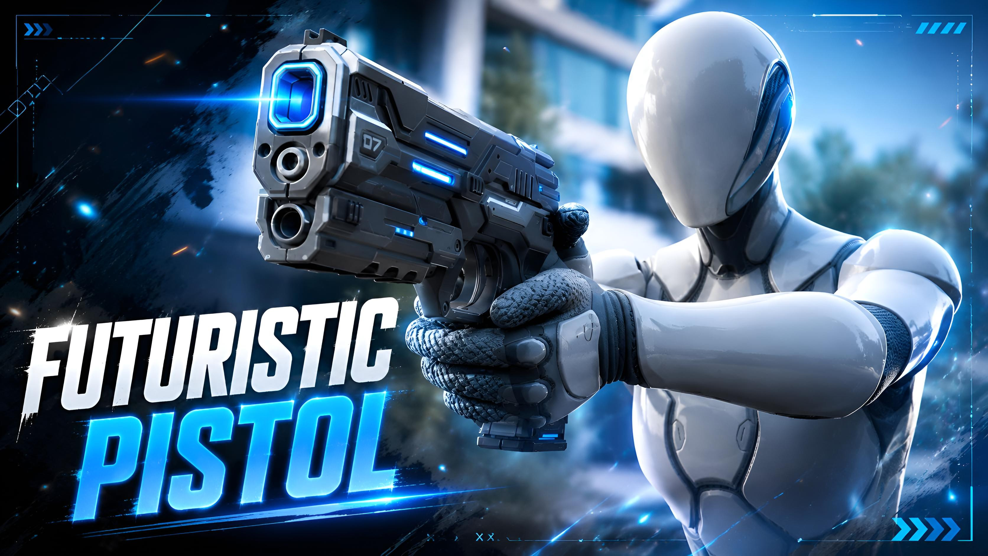 Futuristic Pistol | Fab