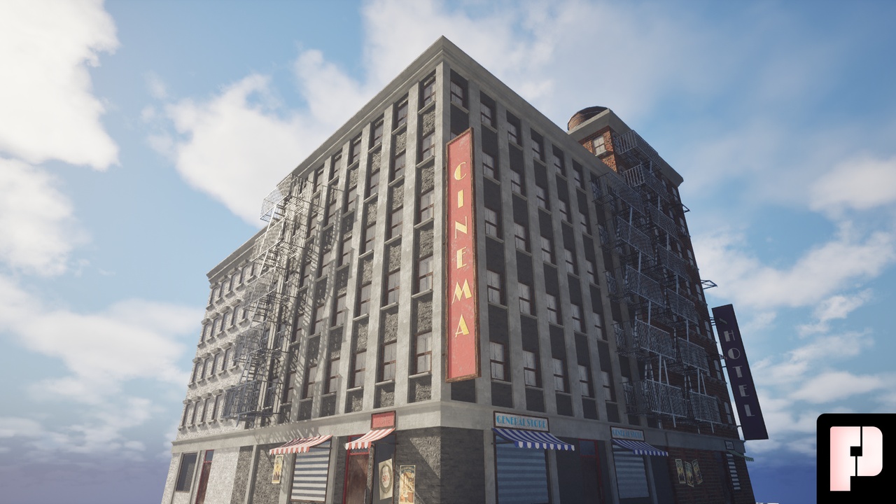 Media 1 for listing The American City: Modular 1920s Buildings Pack