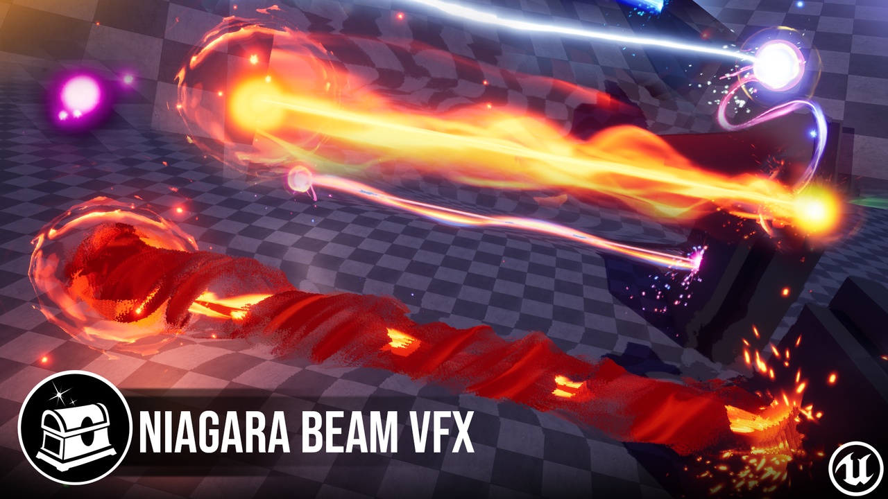 Niagara Beam VFX Bundle | Fab