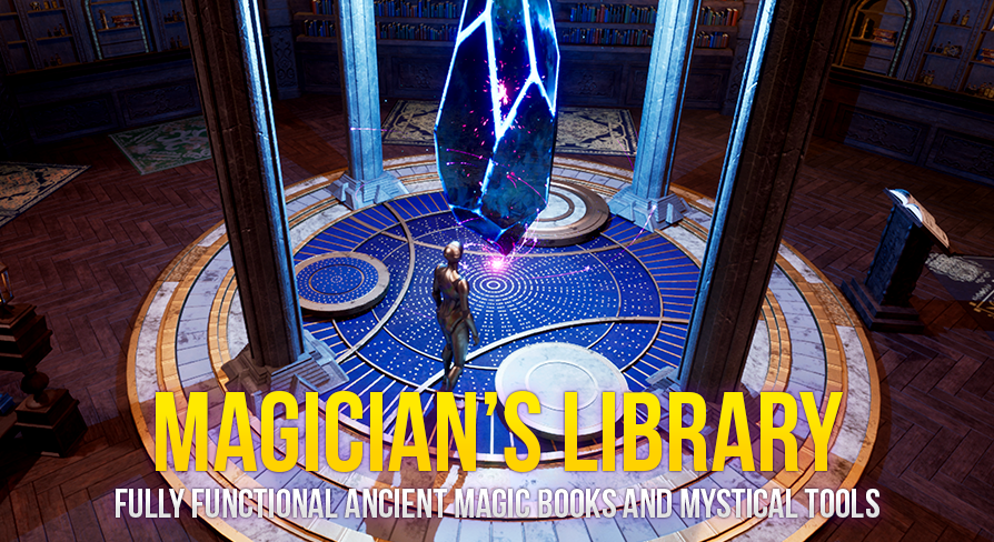 Magician's Library Environment and VFX Pack | Fab