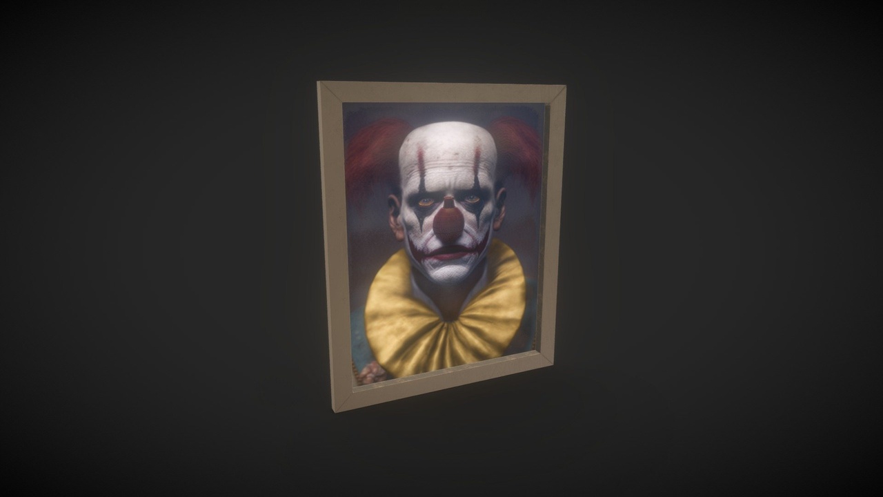 Media 1 for listing Tragic Clown Frame