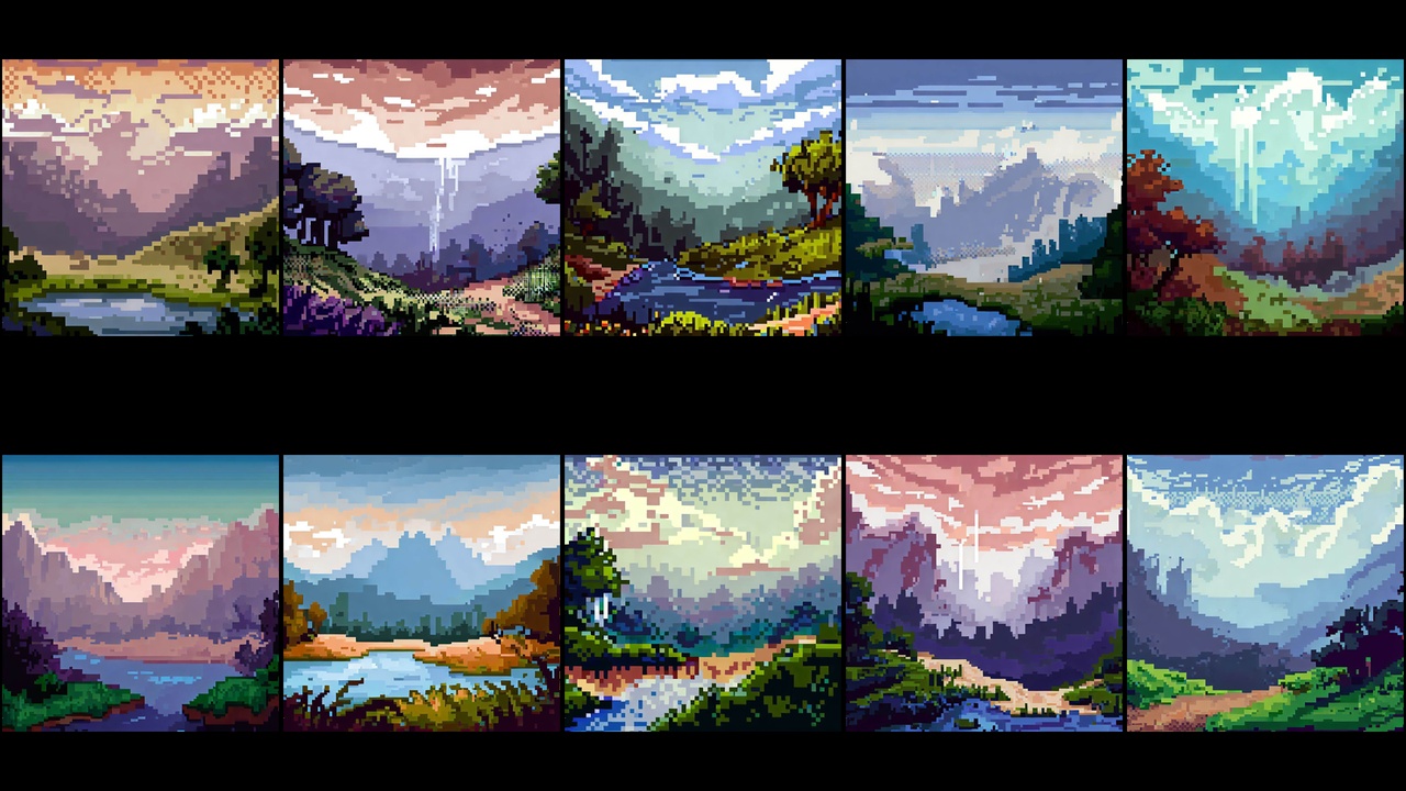 Multimedia 1 para anuncio Pixel Art Backgrounds: Landscapes 1