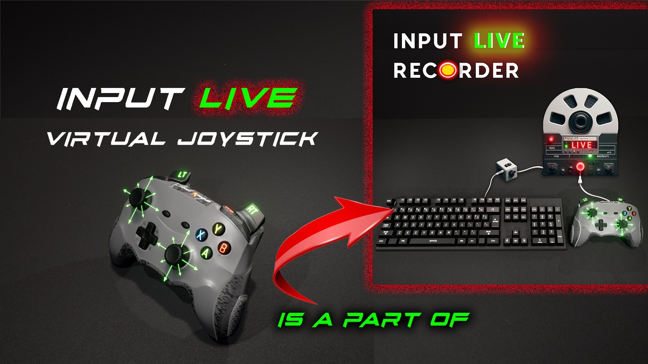 Input Live Virtual Joystick 제품 등록을 위한 미디어 1개
