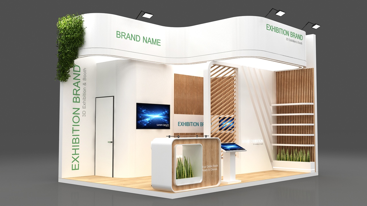 Media 1 for listing minimal exhibition booth stall