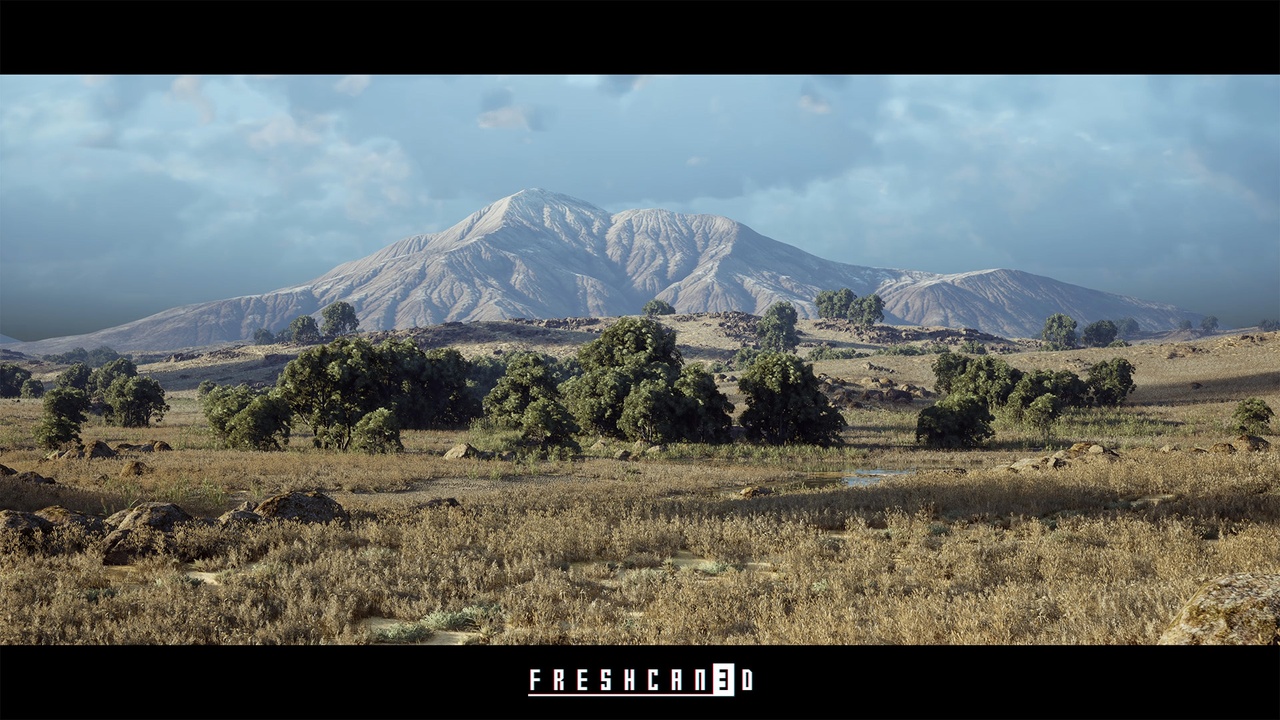 商品 Steppe Environment 4x4km Landscape ( Landscape, Grassland Landscape , Rural ) 的媒体 1