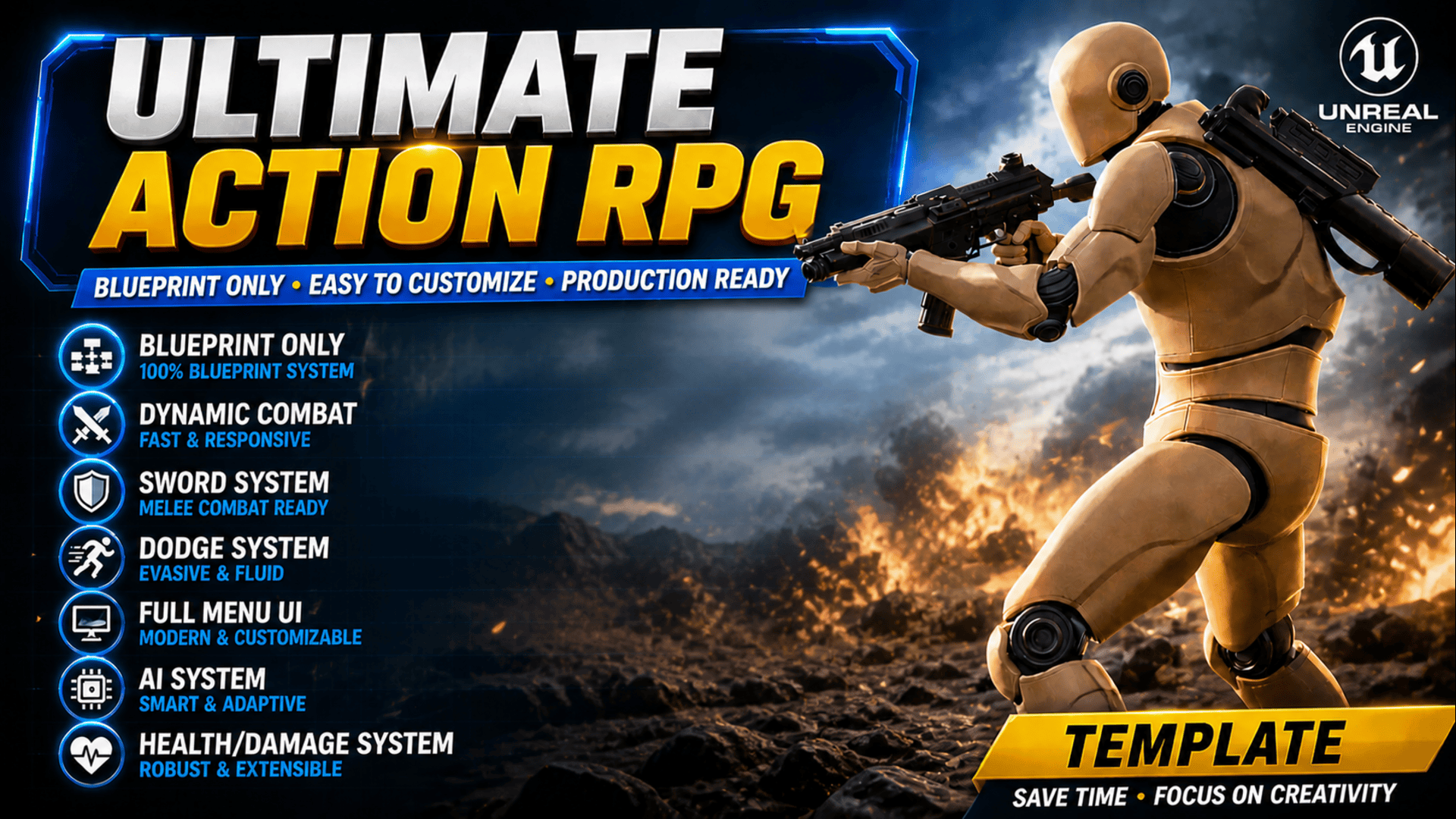 Action Rpg Examples Ultimate Action RPG Starter Project | Fab
