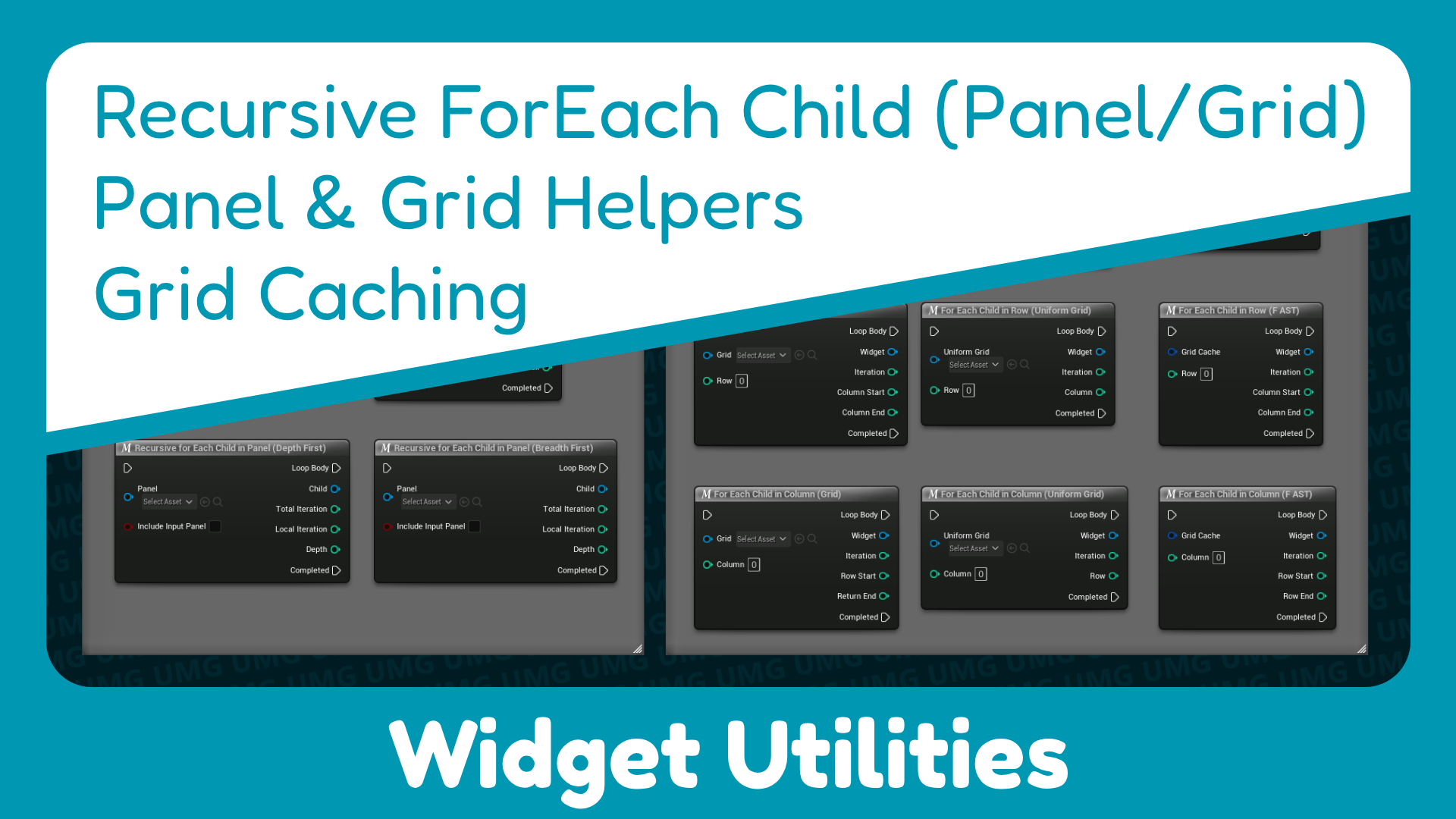 Widget Utilities - Recursive/Recursion For Each Child, Uniform Grid ...