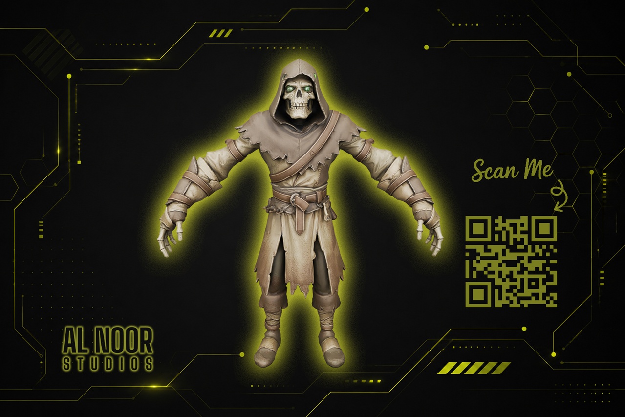 Media 1 for listing Rigged Undead Horror Characters Pack | Dark Fantasy Skeleton & Reaper Collection