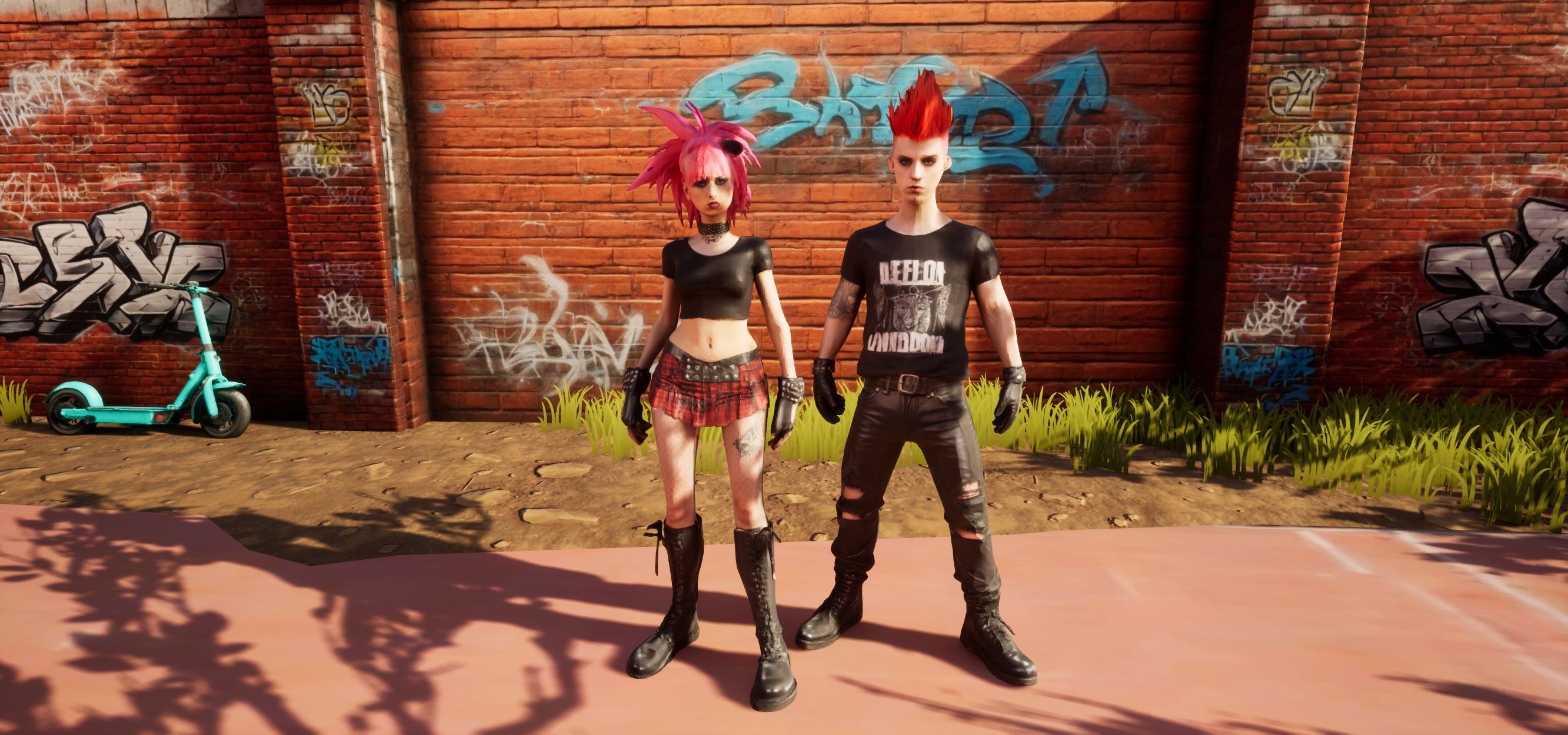 Game Punk Codebreakers Punk Pack #1 - 1 Female & 1 Male Punk Character - Ready To Rig And ...