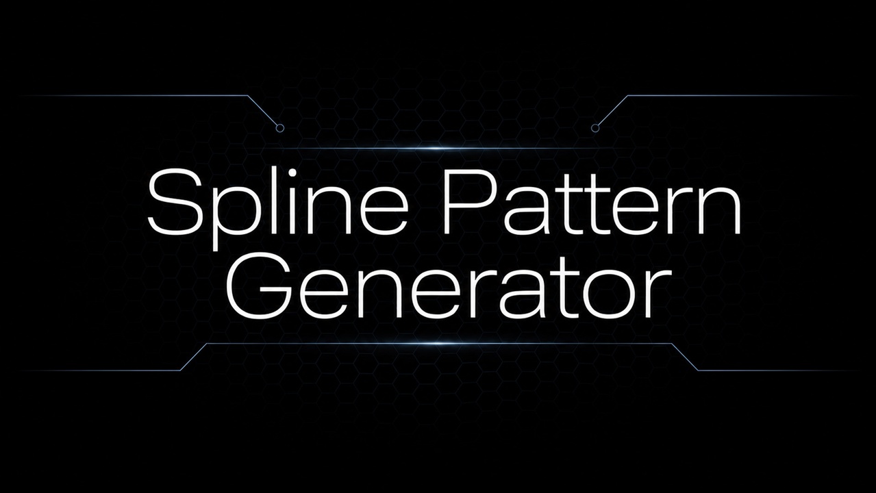 Media 1 for listing Spline Pattern Generator