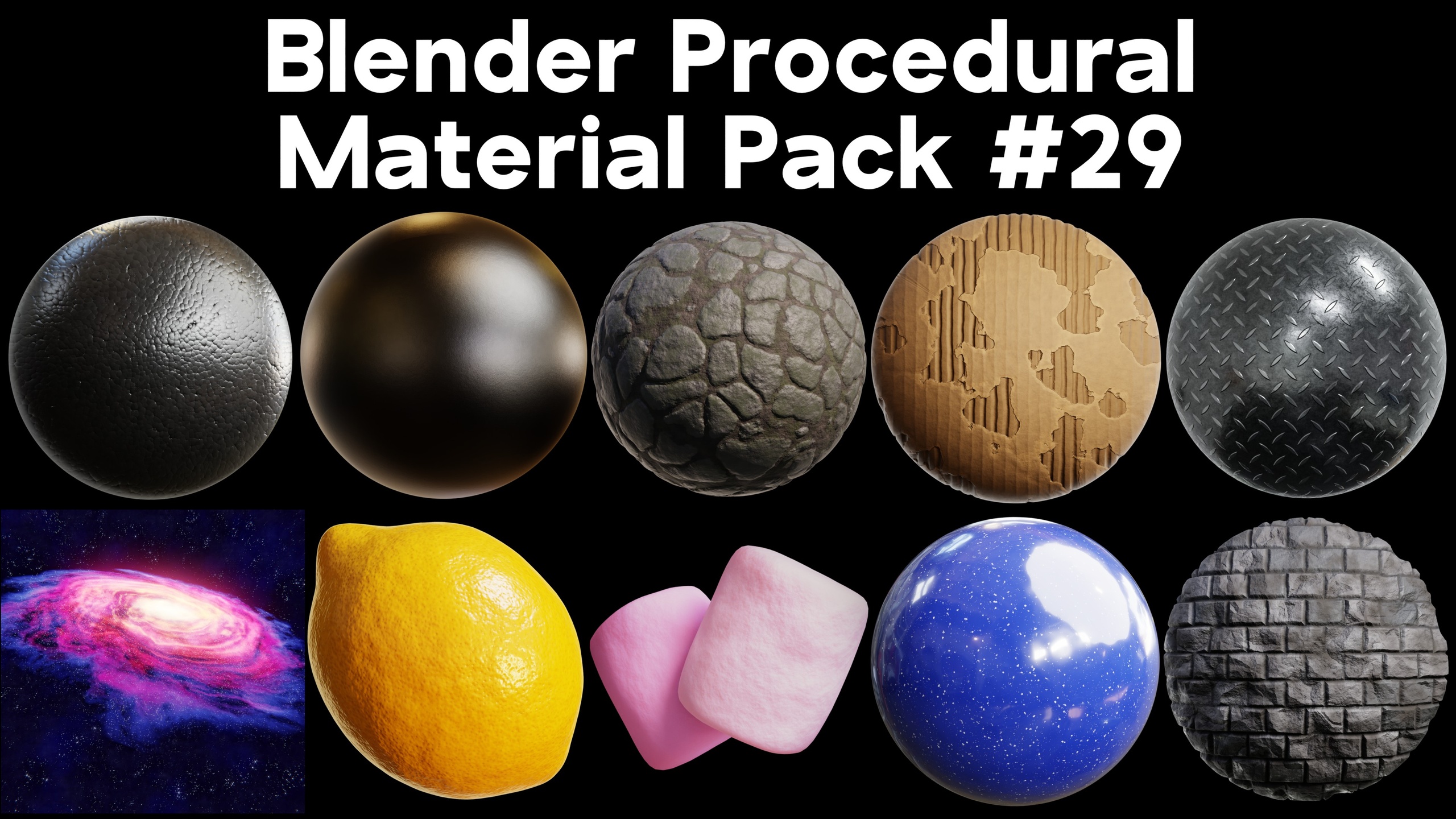 Media 1 for listing Blender Procedural Material Pack #29