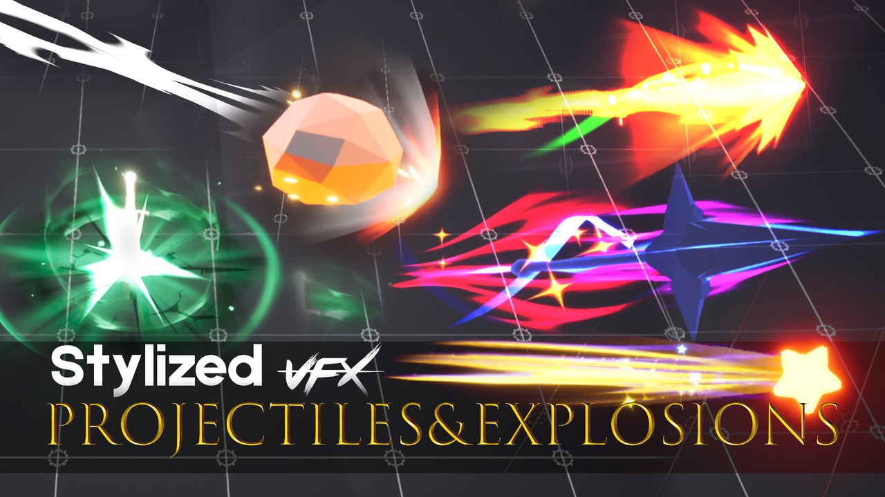 Media 1 for listing Projectiles & Explosion Stylized VFX