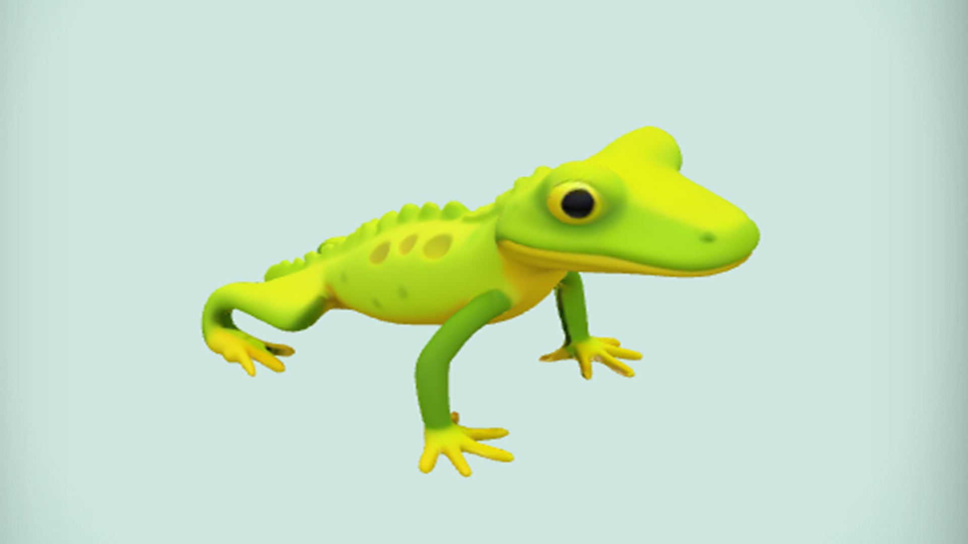 cartoonish green frog | Fab