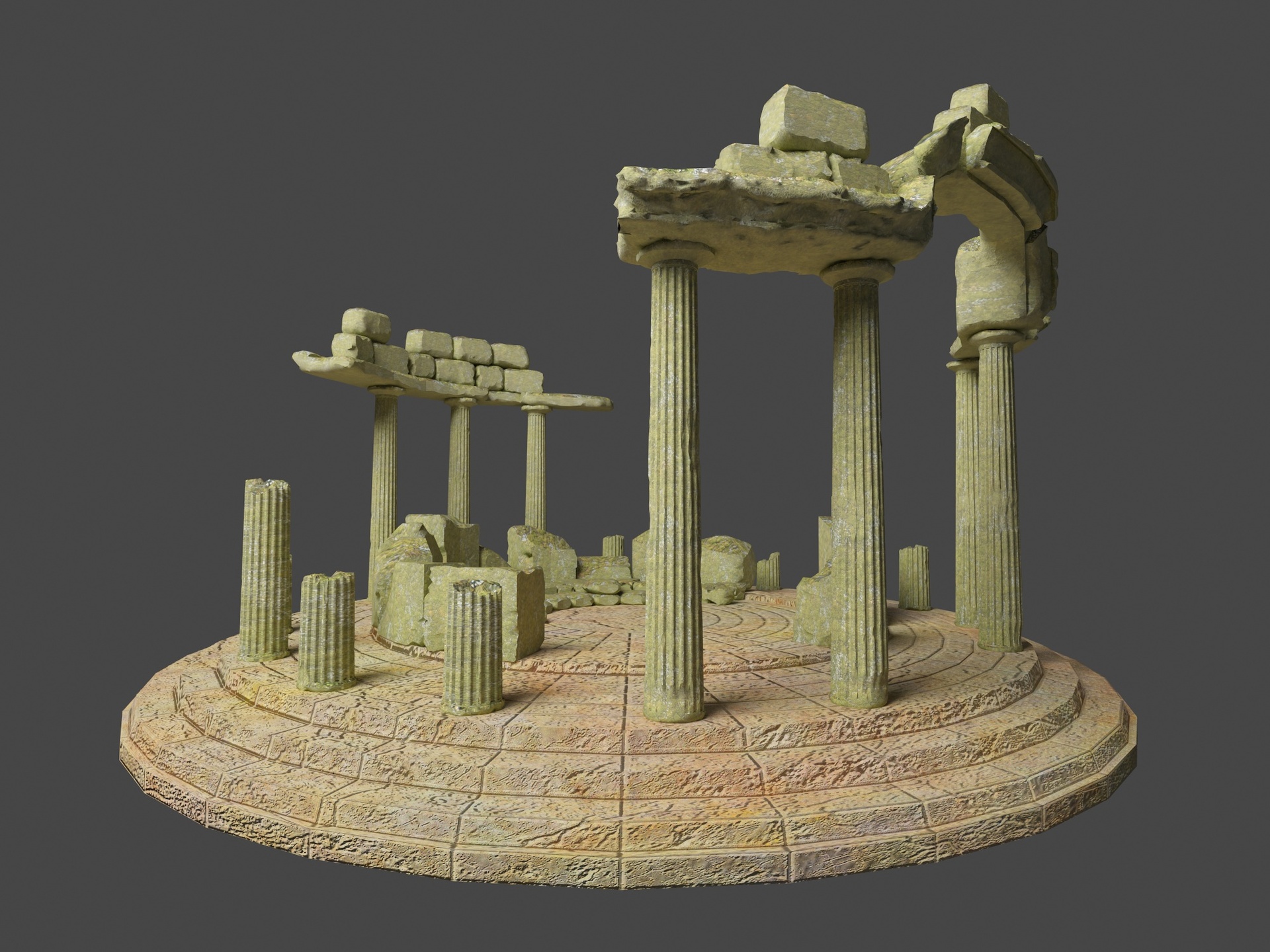 Media 1 for listing Rounded temple ruins 3d model